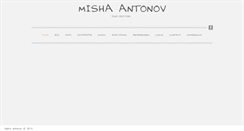 Desktop Screenshot of misha-antonov.com